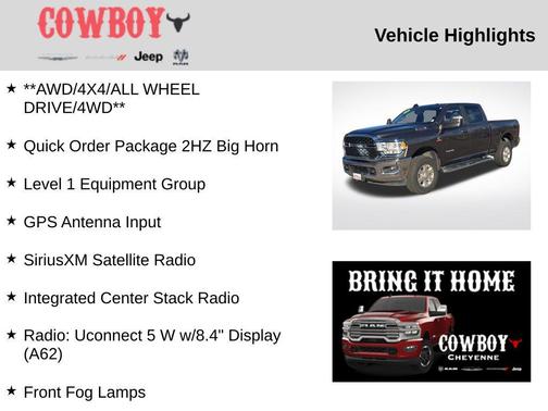 2024 RAM 2500 Big Horn Crew Cab 4x4 6'4' Box