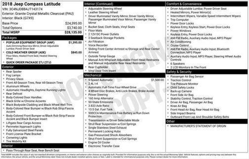 2018 Jeep Compass Latitude