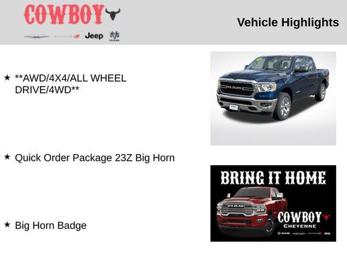 2022 RAM 1500 Big Horn/Lone Star