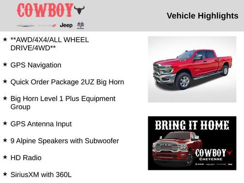 Flame Red Clearcoat 2026 RAM 2500 Big Horn Crew Cab 4x4 6'4' Box