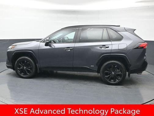 Magnetic Gray Metallic/Midnight Black Metallic 2023 Toyota RAV4 Hybrid SE