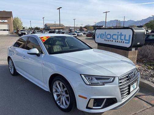 Glacier White 2019 Audi A4 2.0T Premium Plus
