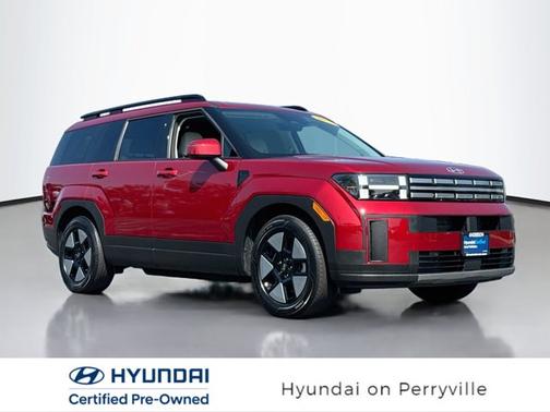 Red 2025 Hyundai SANTA FE HEV SEL