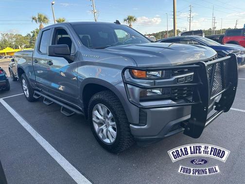 Satin Steel Metallic 2021 Chevrolet Silverado 1500 Custom