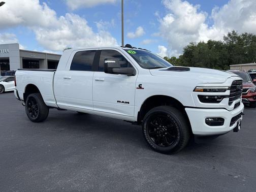 Bright White Clearcoat 2025 RAM 2500 Laramie Mega Cab 4x4 6'4' Box