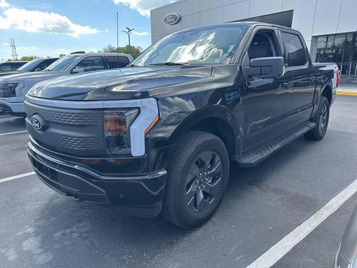 Black Metallic 2025 Ford F-150 Lightning Flash
