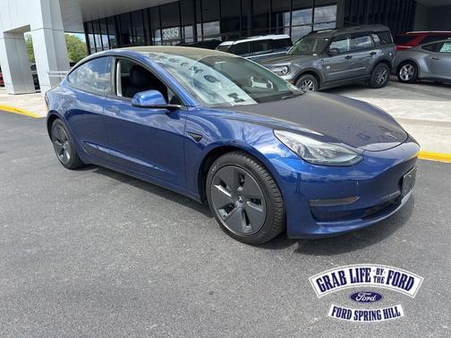 Deep Blue Metallic 2021 Tesla Model 3 Standard Range Plus