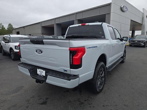 SPACE WHITE METALLIC 2025 Ford F-150 Lightning Flash