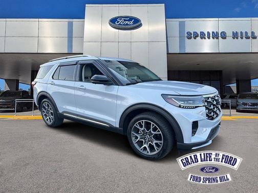 SPACE WHITE METALLIC 2025 Ford Explorer Platinum