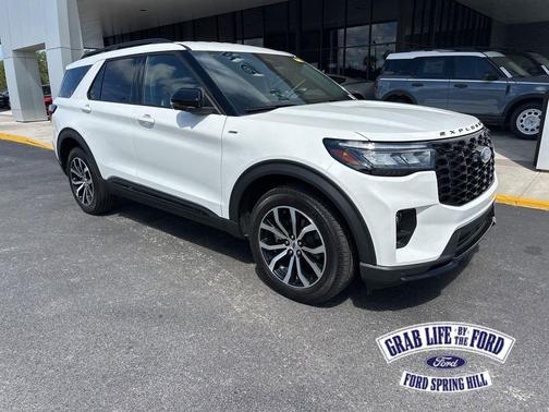 STAR WHITE MET TRI-COAT 2025 Ford Explorer ST-Line