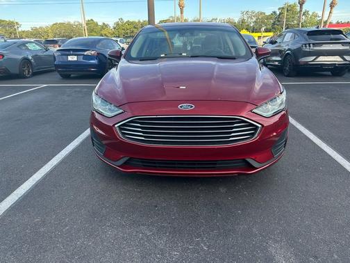RUBY RED TINTED CLEARCOAT 2019 Ford Fusion SE