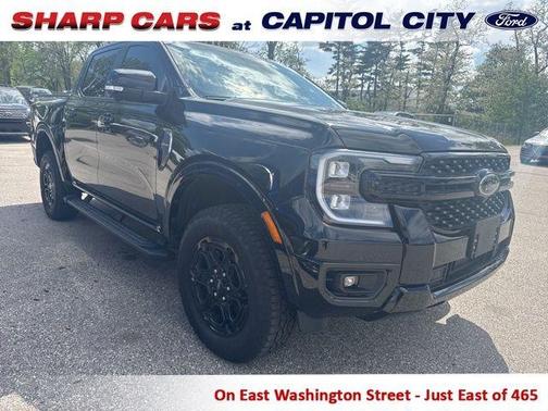 Shadow Black 2025 Ford Ranger Lariat