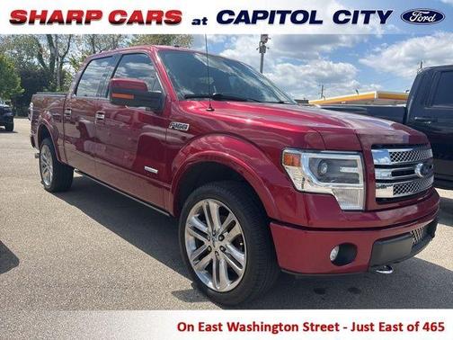 Red 2013 Ford F-150 Limited