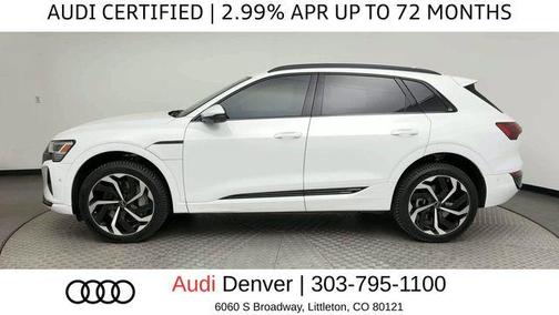 Glacier White Metallic 2024 Audi Q8 e-tron Premium Plus