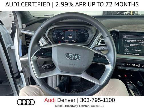 Glacier White Metallic 2024 Audi Q4 e-tron Premium Plus 55 quattro