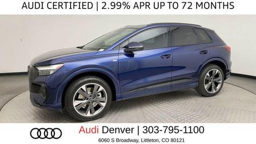 Navarra Blue Metallic 2024 Audi Q4 e-tron Premium Plus 50 quattro