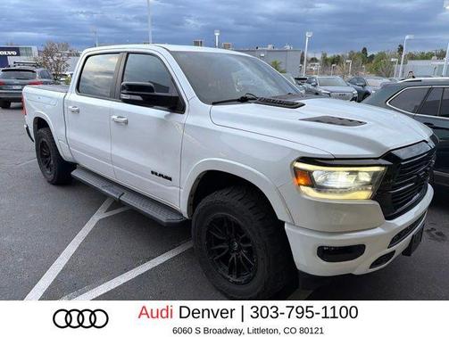 Ivory White Tri-Coat Pearlcoat 2021 RAM 1500 Laramie