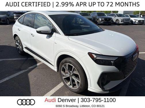 Glacier White Metallic 2024 Audi Q4 e-tron Sportback Premium Plus 55 quattro