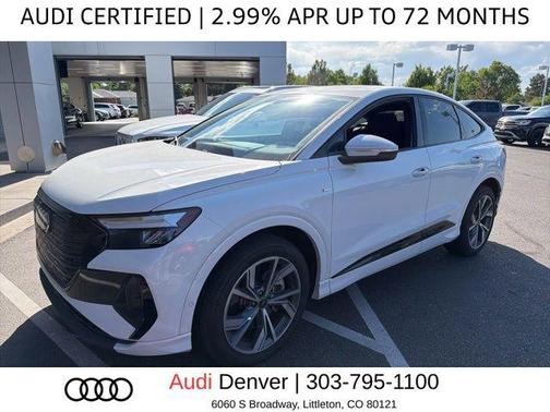 Glacier White Metallic 2024 Audi Q4 e-tron Sportback Premium Plus 55 quattro