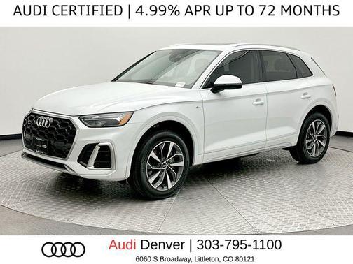 Glacier White Metallic 2023 Audi Q5 45 S line Premium