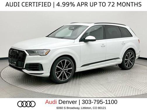 Glacier White Metallic 2023 Audi Q7 55 Prestige