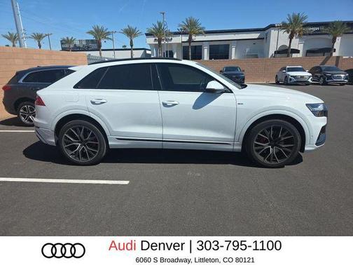 Glacier White Metallic 2023 Audi Q8 55 Prestige