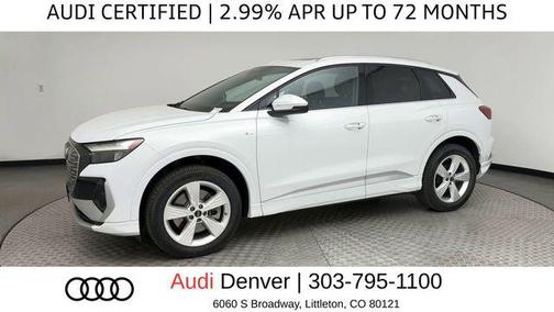 Glacier White Metallic 2023 Audi Q4 e-tron Premium 50 quattro