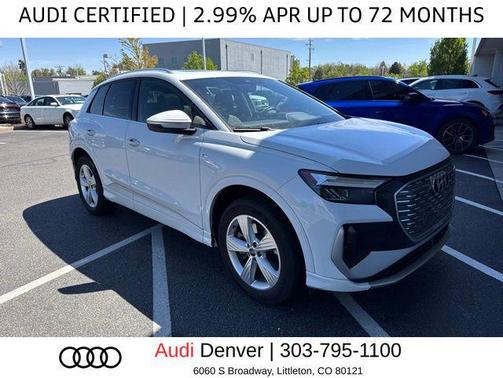 Glacier White Metallic 2023 Audi Q4 e-tron Premium 50 quattro