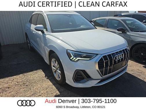 Glacier White Metallic 2024 Audi Q3 45 S line Premium Plus