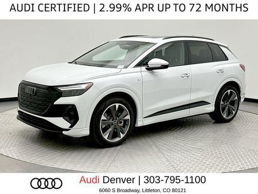 Glacier White Metallic 2025 Audi Q4 e-tron Premium Plus 55 quattro