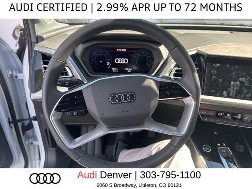 Glacier White Metallic 2025 Audi Q4 e-tron Premium Plus 55 quattro