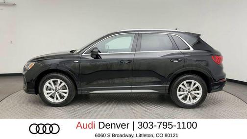 Mythos Black Metallic 2025 Audi Q3 45 S line Premium Plus