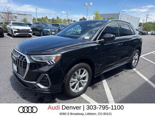 Mythos Black Metallic 2025 Audi Q3 45 S line Premium Plus
