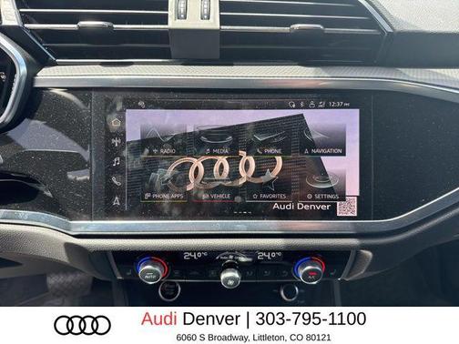 Mythos Black Metallic 2025 Audi Q3 45 S line Premium Plus