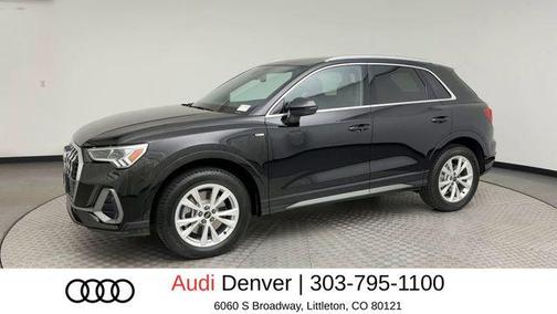 Mythos Black Metallic 2025 Audi Q3 45 S line Premium Plus