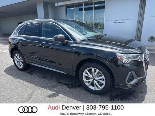Mythos Black Metallic 2025 Audi Q3 45 S line Premium Plus