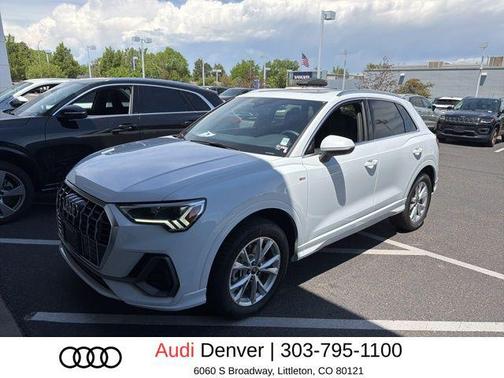 Glacier White Metallic 2025 Audi Q3 45 S line Premium Plus