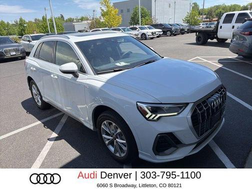 Glacier White Metallic 2025 Audi Q3 45 S line Premium Plus