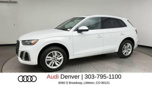 White 2022 Audi Q5 45 S line Premium