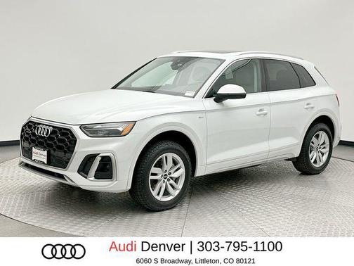 White 2022 Audi Q5 45 S line Premium