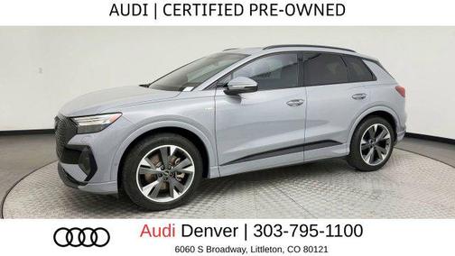 Pebble Gray 2024 Audi Q4 e-tron Prestige 55 quattro