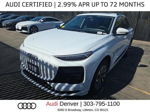 Glacier White Metallic 2025 Audi Q6 e-tron Premium Plus quattro