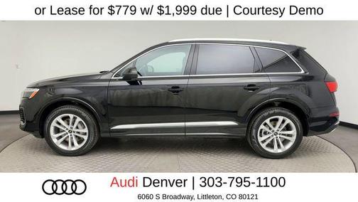 Black Metallic 2025 Audi Q7 55 Premium Plus