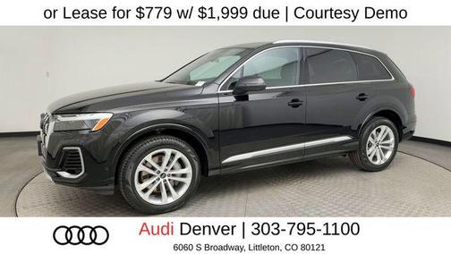Black Metallic 2025 Audi Q7 55 Premium Plus