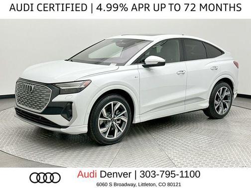 Glacier White Metallic 2024 Audi Q4 e-tron Sportback Prestige 55 quattro