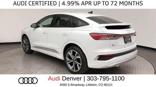 Glacier White Metallic 2024 Audi Q4 e-tron Sportback Prestige 55 quattro
