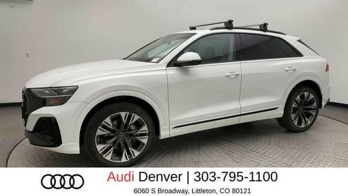 Carrara White 2025 Audi Q8 55 Premium