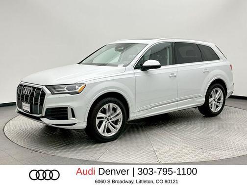 Glacier White Metallic 2022 Audi Q7 55 Premium Plus
