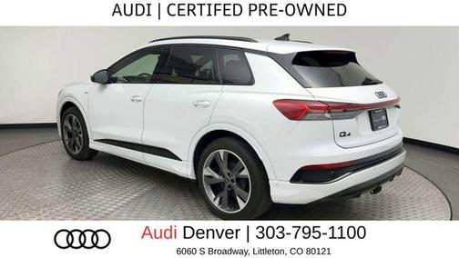 Glacier White Metallic 2024 Audi Q4 e-tron Prestige 55 quattro