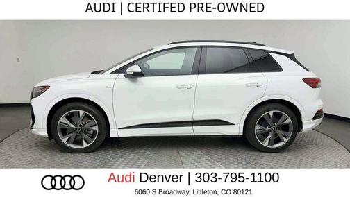 Glacier White Metallic 2024 Audi Q4 e-tron Prestige 55 quattro